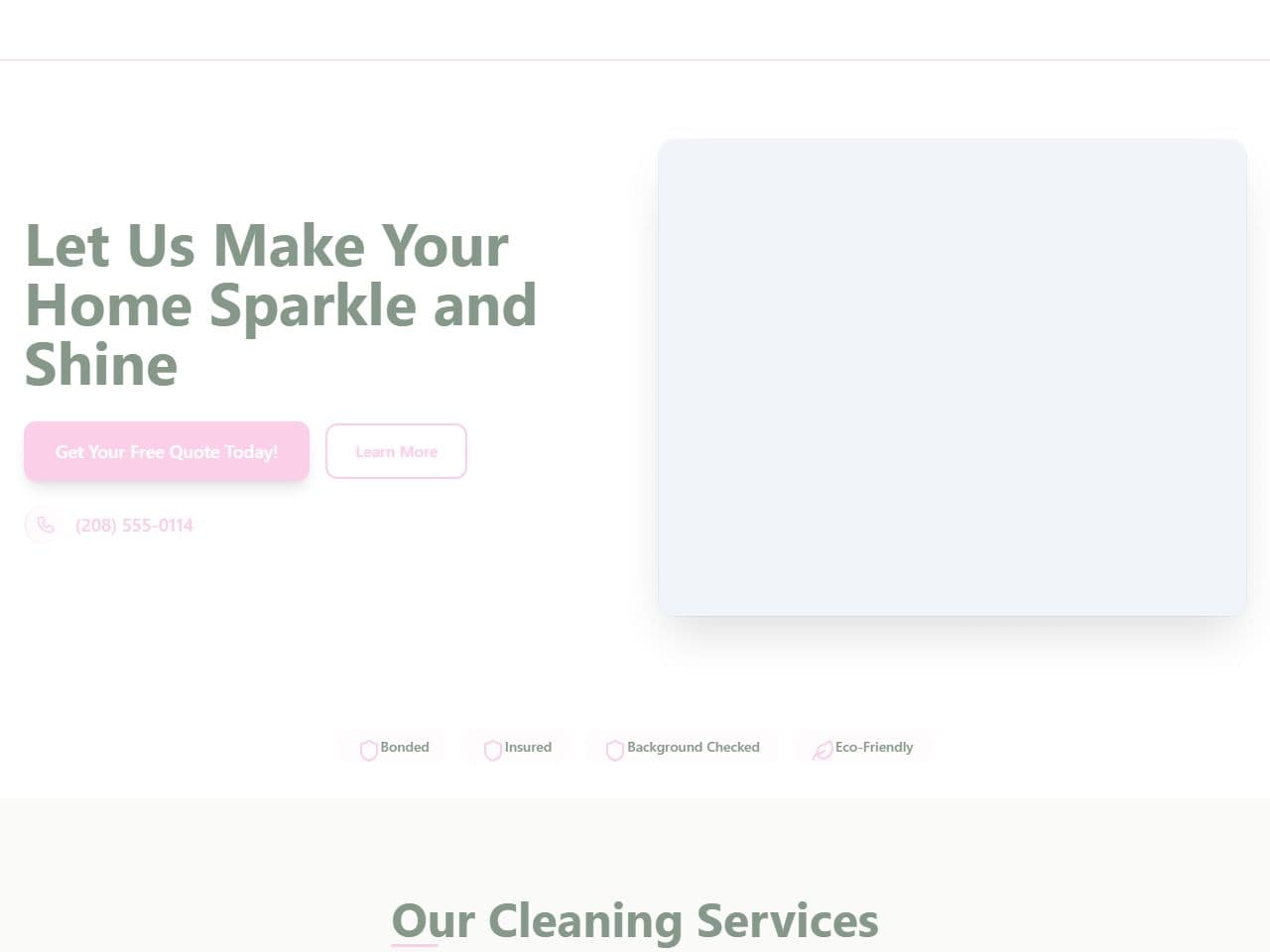 Fresh Home Cleaning — Siteport demo