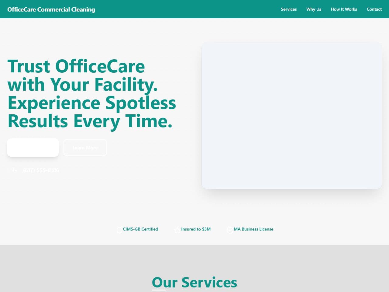 OfficeCare Commercial Cleaning — Siteport demo