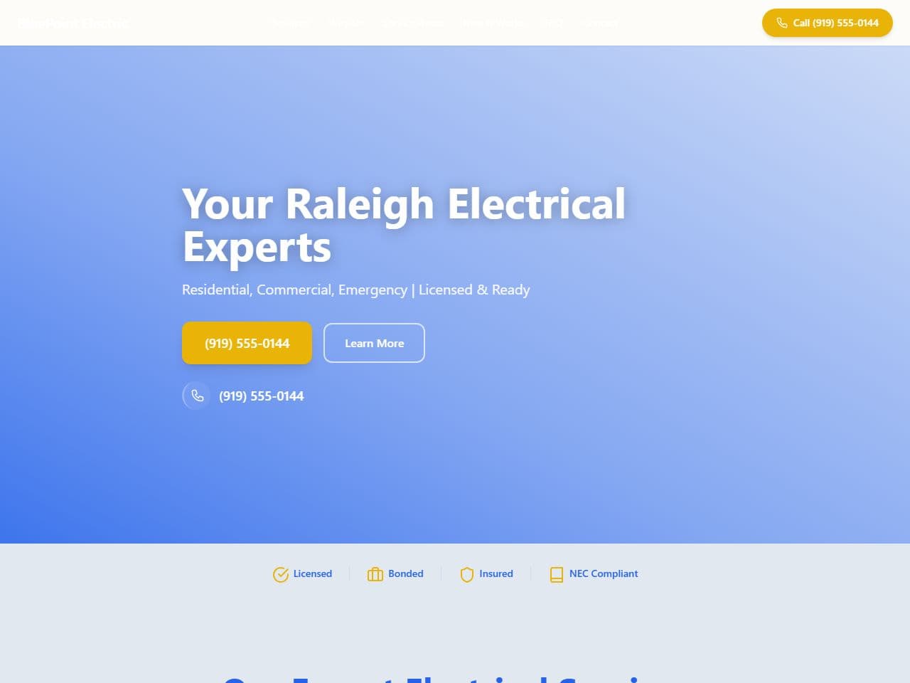 BluePoint Electric — Siteport demo