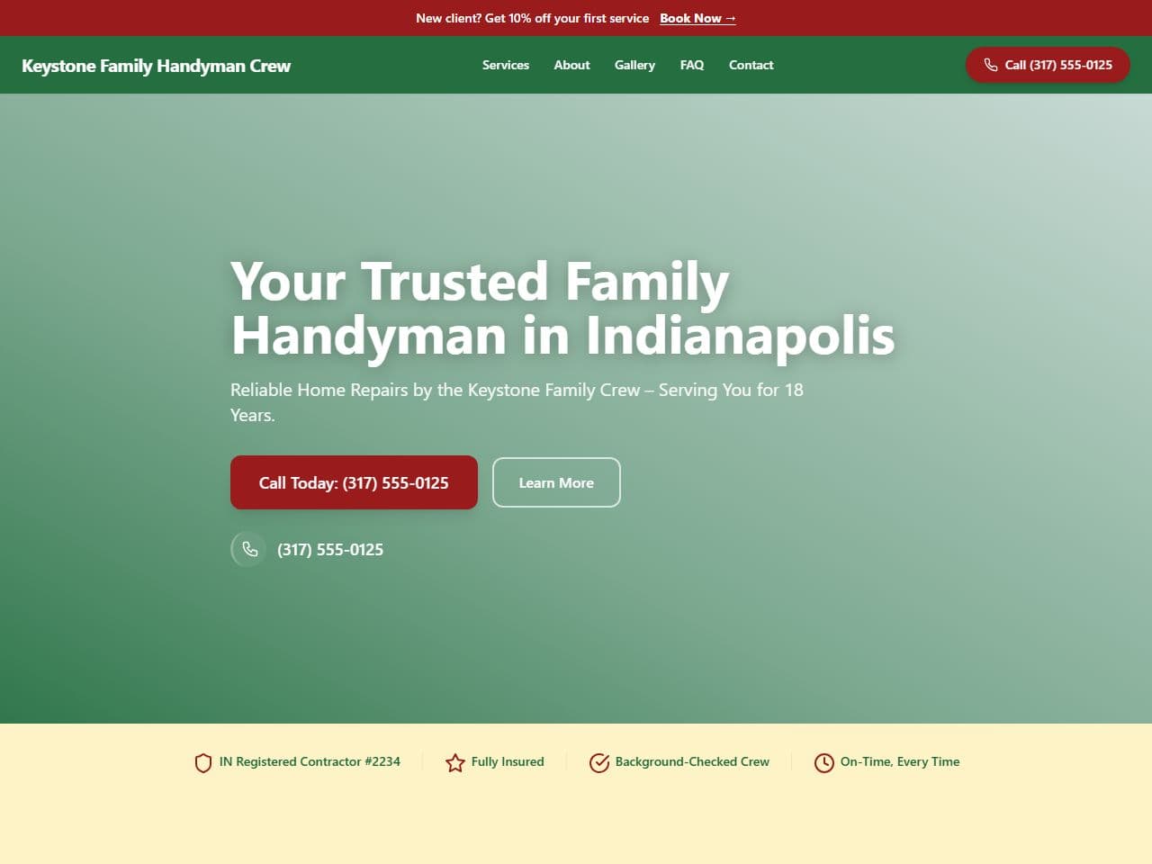 Keystone Family Handyman Crew — Siteport demo