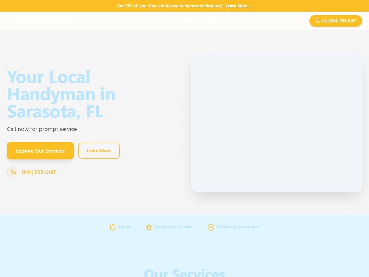 Trusted Helpers for Seniors — Siteport demo