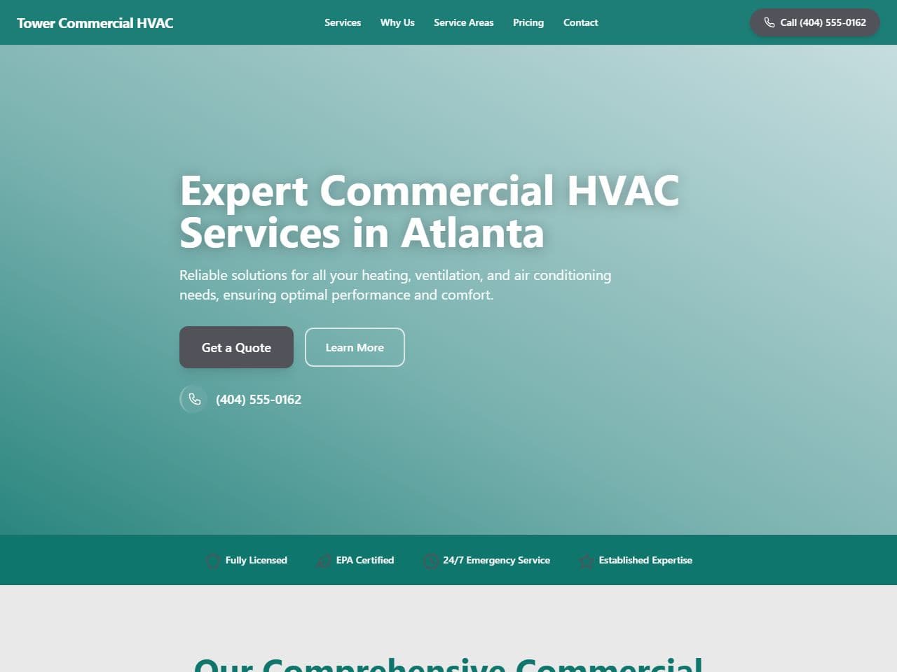 Tower Commercial HVAC — Siteport demo