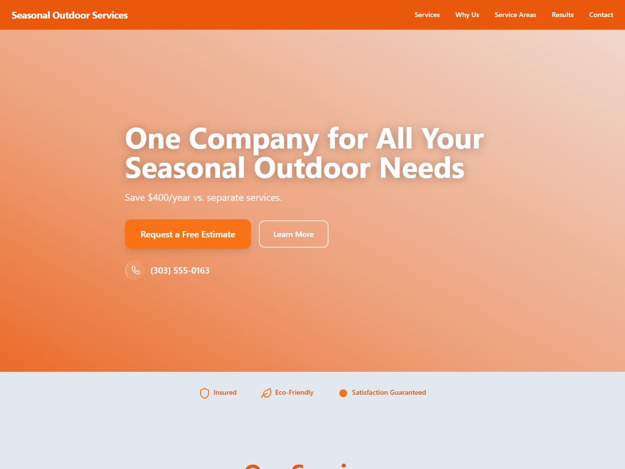 Seasonal Outdoor Services — Siteport demo